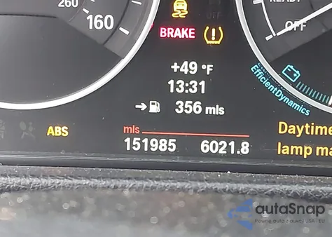 2013 BMW 328I xDrive из США, поврежденный, VIN WBA3B5C50DF590423